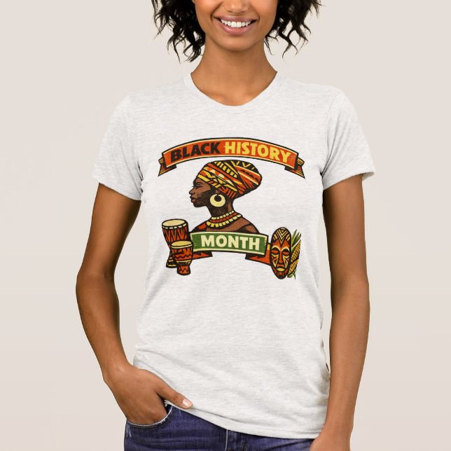Black History Month 100th Anniversary T-Shirt (Framsida)