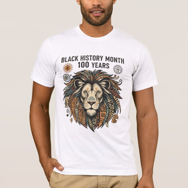 Black History Month 100th Anniversary T-Shirt (Framsida)