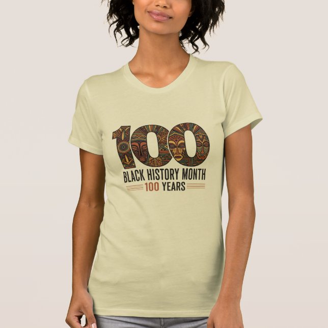 Black History Month 100th AnniversaryT-Shirt T Shirt (Framsida)