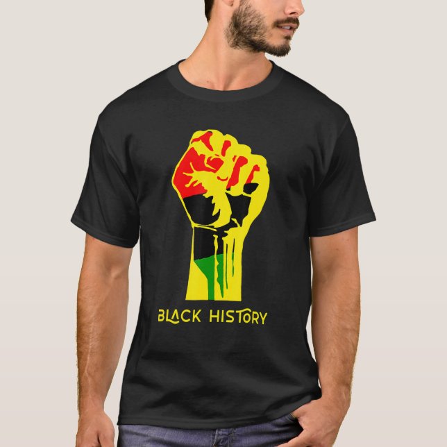 Black History Month 2023 African American Pride Po T Shirt (Framsida)