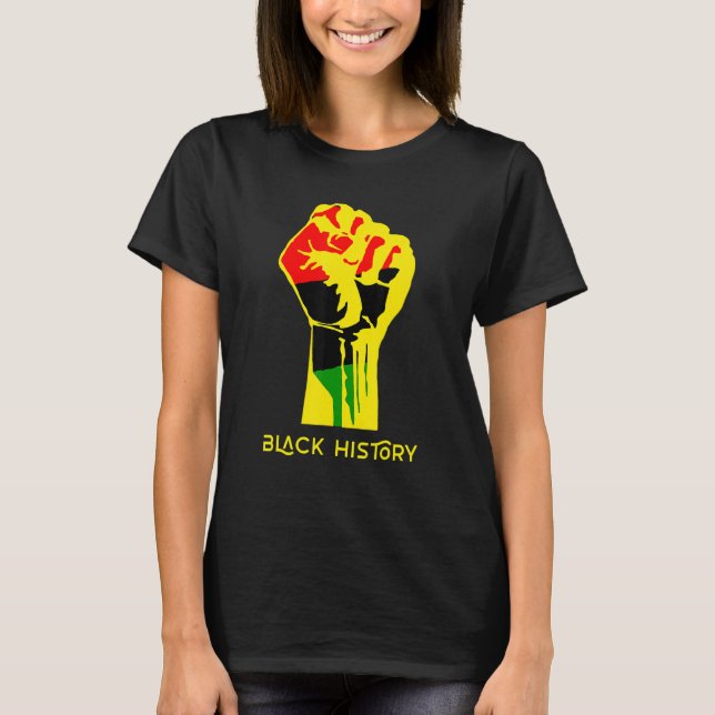 Black History Month 2023 African American Pride Po T Shirt (Framsida)