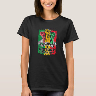 Black History Month 2023 Hand Strong African Ameri T Shirt