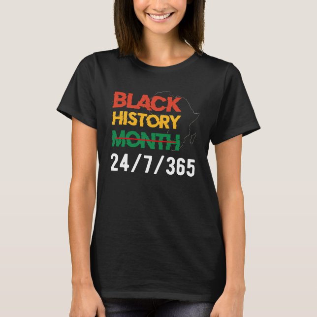 Black History Month 247365 Africa Melanin 2022 Wom T Shirt (Framsida)