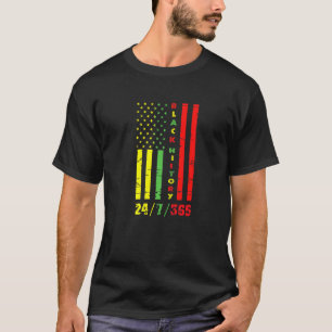 Black History Month 247365 African American Flagga T Shirt