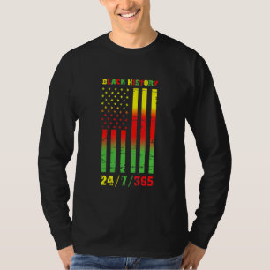 Black History Month 247365 African American Flagga T Shirt