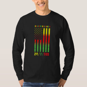 Black History Month 247365 African American Flagga T Shirt