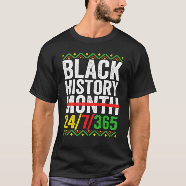 Black History Month 247365 African American Melani T Shirt (Framsida)
