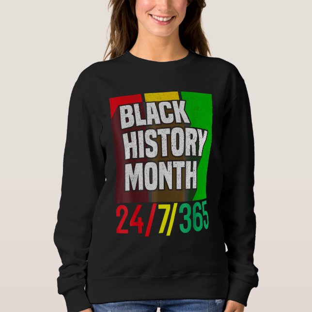 Black History Month 247365 African American Melani T Shirt (Framsida)