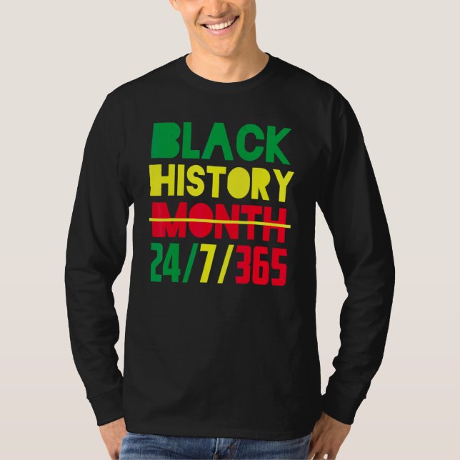 Black History Month 247365 African American Pride T Shirt (Framsida)