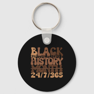 Black History Month 247365 African Melanin Black P Nyckelring