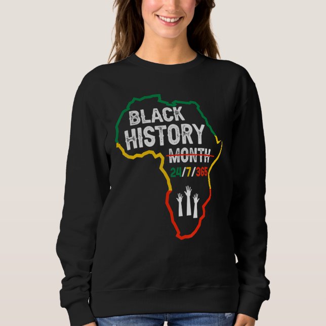 Black History Month 247365 African Melanin Black P T Shirt (Framsida)