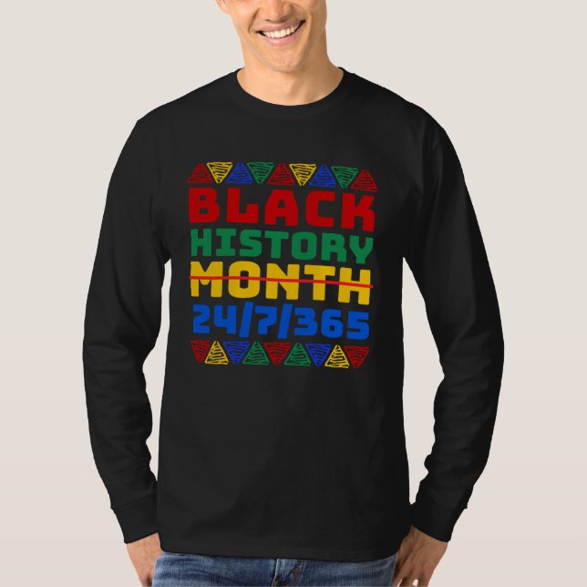 Black History Month 247365 African Melanin Freedom T Shirt (Framsida)