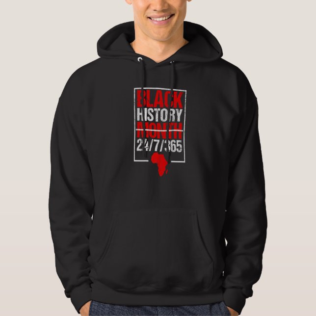 Black History Month 247365 Black History Month 202 Hoodie (Framsida)