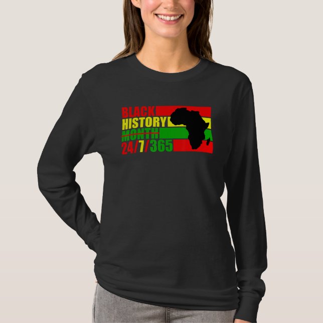 Black History Month 247365   Black History Month 2 T Shirt (Framsida)