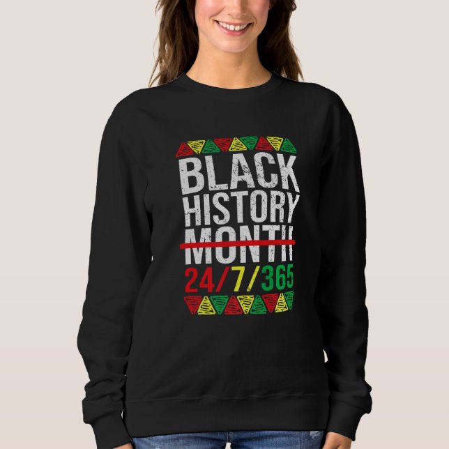 Black History Month 247365 Gift Pride African Amer T Shirt (Framsida)