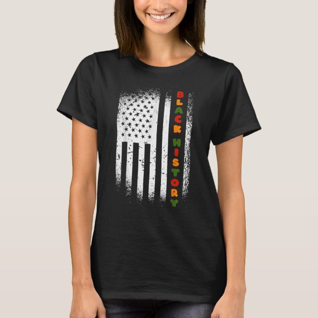 Black History Month 247365 Pride African American T Shirt (Framsida)