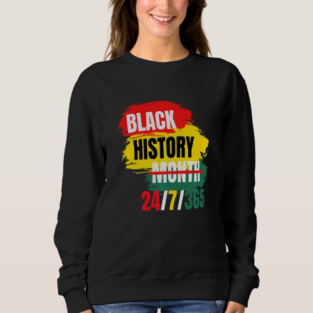 Black History Month 247365 Pride African American T Shirt (Framsida)