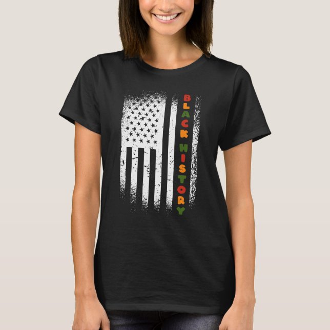 Black History Month 247365 Pride African American T Shirt (Framsida)