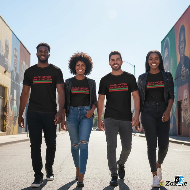 Black History Month 24/7/365 | African American P T Shirt (Skapare uppladdad)
