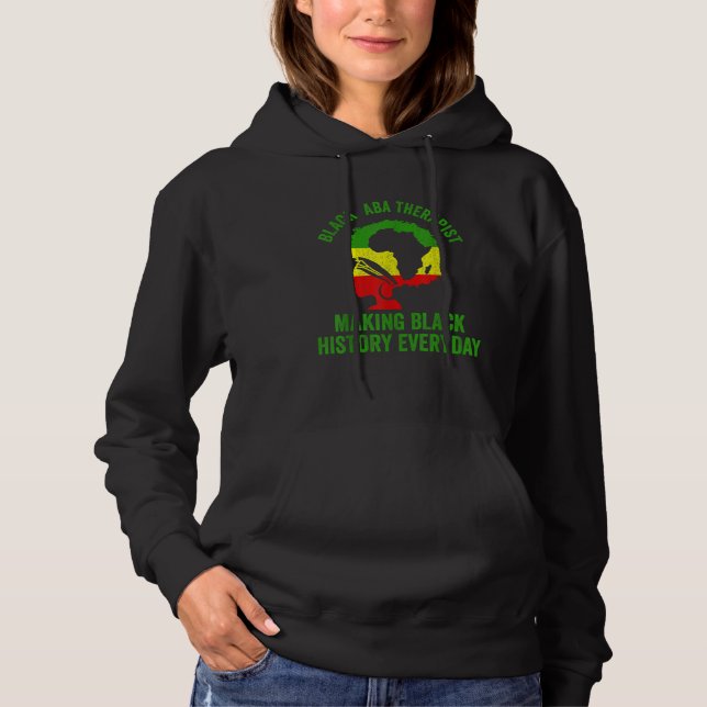 Black History Month ABA Therapist Flag African Ame T Shirt (Framsida)