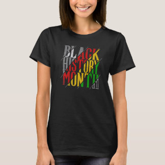 Black History Month African Afro American Black Pr T Shirt