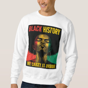 Black History Month African American Afro Womenns Lång Ärmad Tröja