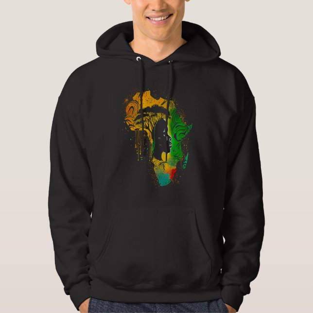 Black history month  African American Ancestors' r Hoodie (Framsida)