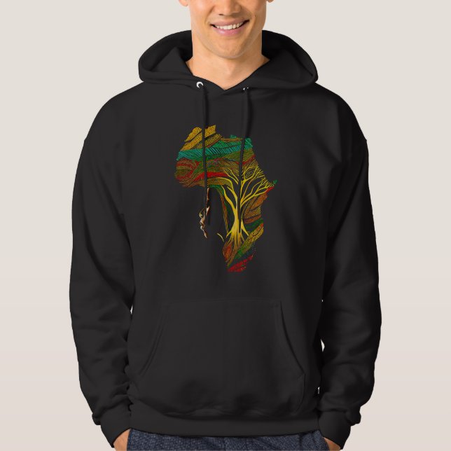Black history month  African American Ancestors' r Hoodie (Framsida)
