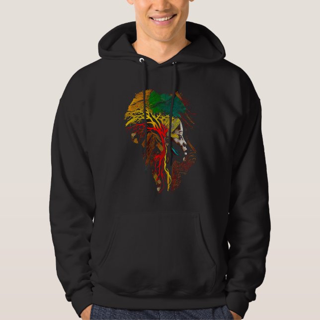 Black history month  African American Ancestors' r Hoodie (Framsida)