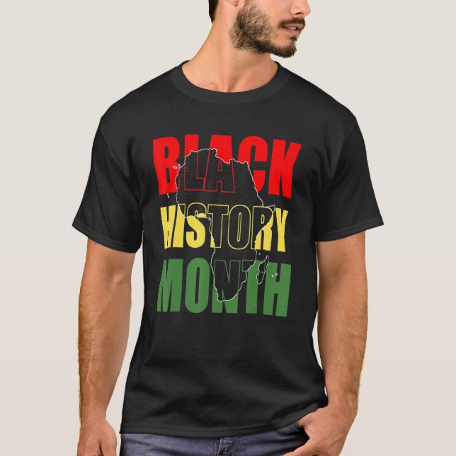 Black History Month African American Black Melanin T Shirt (Framsida)