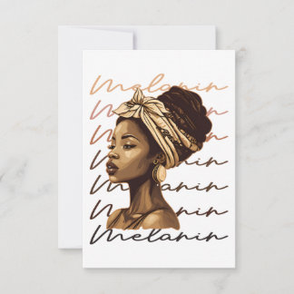 Black History Month African American Black Melanin Tack Kort
