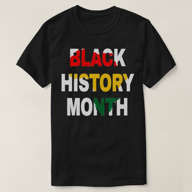 Black History Month African American Black Prid T Shirt (Design framsida)