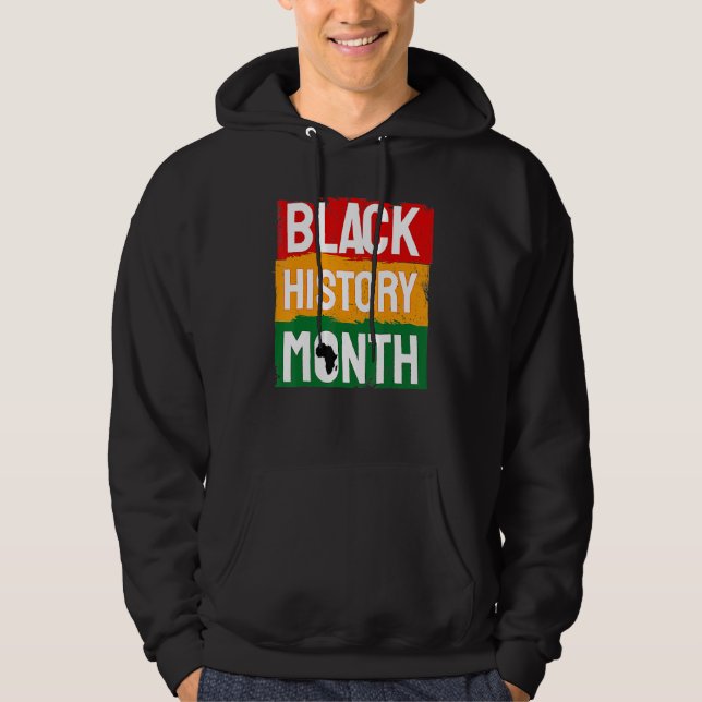 Black History Month African American Country Celeb Hoodie (Framsida)