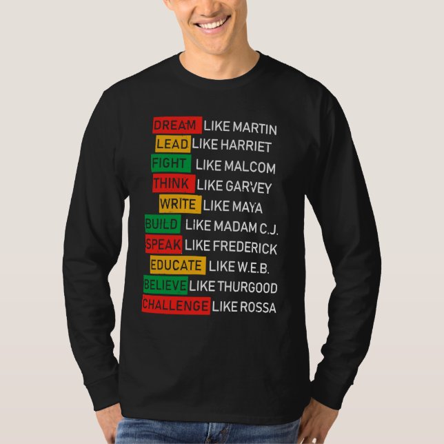 Black History Month African American Country Celeb T Shirt (Framsida)
