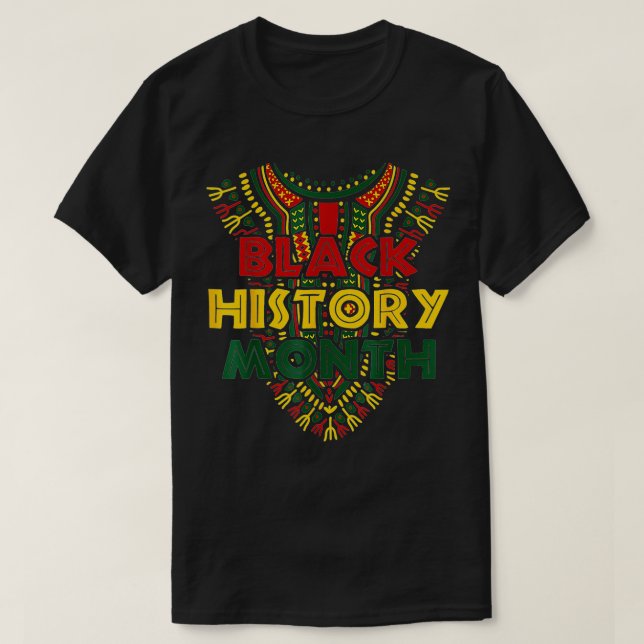 Black History Month African American Flagga Junete T Shirt (Design framsida)