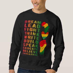 Black History Month African American For Girls W Lång Ärmad Tröja