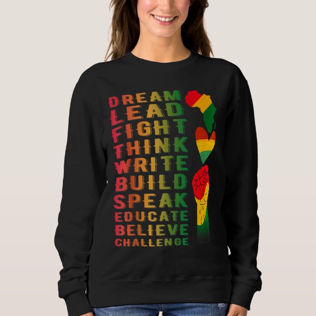 Black History Month African American For Girls W T Shirt (Framsida)