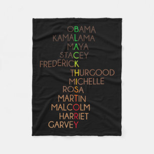 Black History Month African American Manar Women K Fleecefilt