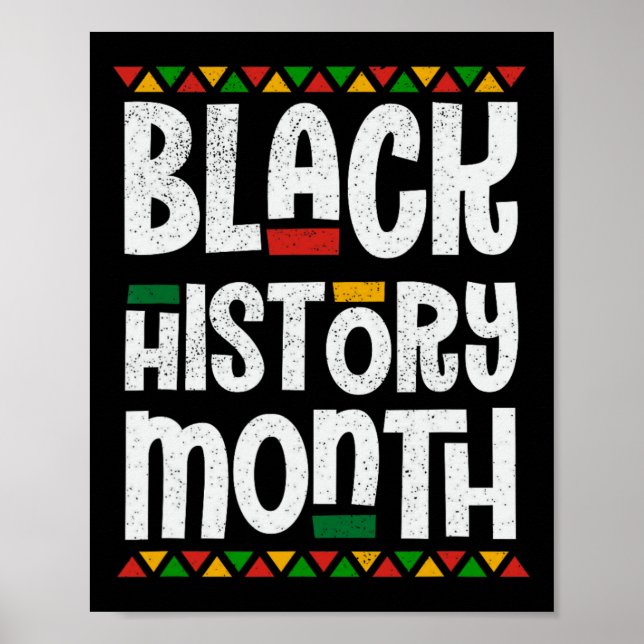 Black History Month African American Melanin Pride Poster (Framsidan)