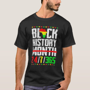 Black History Month African American Melanin Pride T Shirt