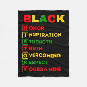 Black History Month African American Pride Celebra Fleecefilt