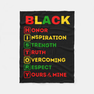 Black History Month African American Pride Celebra Fleecefilt