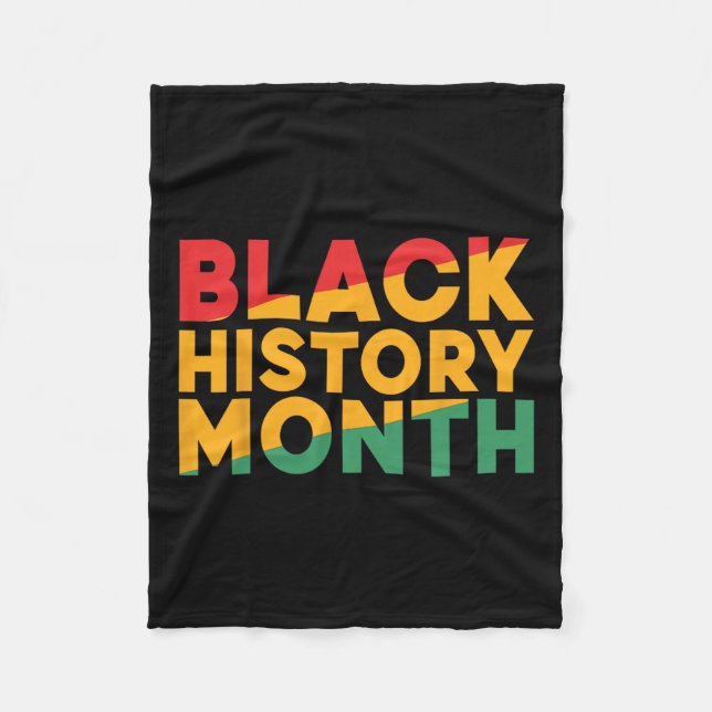 Black History Month African American Pride Manar W Fleecefilt (Framsidan)