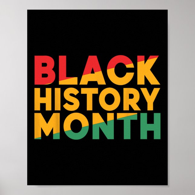 Black History Month African American Pride Manar W Poster (Framsidan)