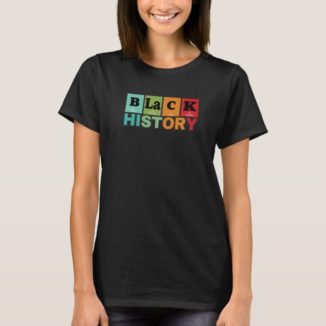 Black History Month African American Pride Melanin T Shirt (Framsida)