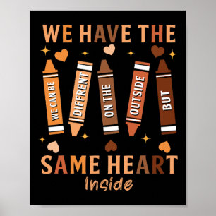 Black History Month African American Samma Heart M Poster