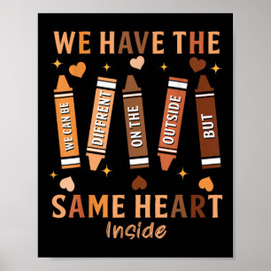 Black History Month African American Samma Heart M Poster