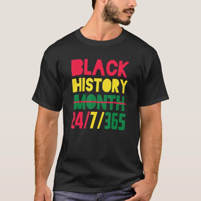 Black History Month African American T Shirt (Framsida)