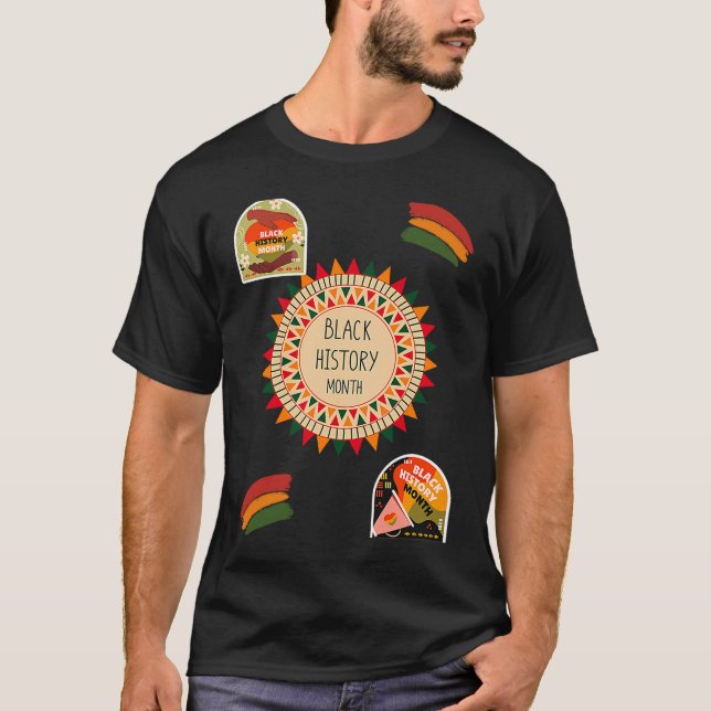 Black History Month African American T Shirt (Framsida)