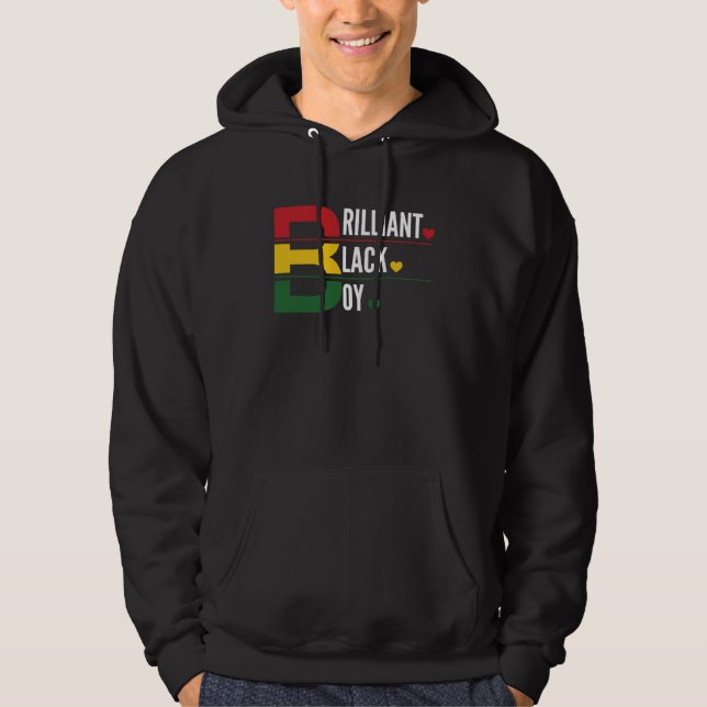Black History Month African American Teacher Pride Hoodie (Framsida)